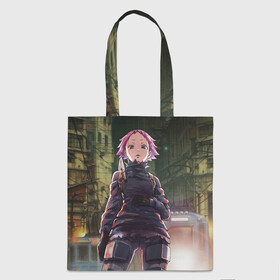 Шоппер 3D с принтом Ebisu в Ухте, 100% полиэстер | Плотность: 200 г/м2; Размер: 34×35 см; Высота лямок: 30 см | anime | dorohedoro | ebisu | skull | аниме | дорохедоро | череп | эбису