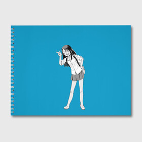 Альбом для рисования с принтом Nagatoro Posing в Ухте, 100% бумага
 | матовая бумага, плотность 200 мг. | anime | chan | dont | gamo | hayase | manga | me | miss | mock | nagatoro | naoto | no | president | sakura | senpai | toy | with | yoshi | аниме | гамо | ёши | издевайся | йоши | манга | нагаторо | наото | не | президент | сакура | семпай |