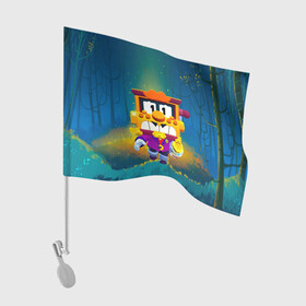 Флаг для автомобиля с принтом Грифф Griff Brawl Stars в Ухте, 100% полиэстер | Размер: 30*21 см | brawl | brawl stars | brawlstars | brawl_stars | grif | griff | бравл | бравлстарс | грифф