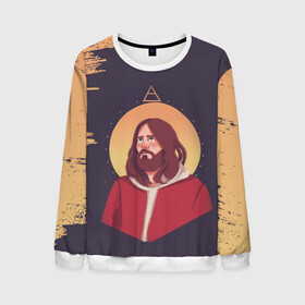 Мужской свитшот 3D с принтом Jared Leto | 30 SECONDS TO MARS (Z) в Ухте, 100% полиэстер с мягким внутренним слоем | круглый вырез горловины, мягкая резинка на манжетах и поясе, свободная посадка по фигуре | 30 seconds to mars | 30 секунд | 30 секунд до марса | jared joseph leto | jared leto | rock | джаред лето | музыка | песни | рок