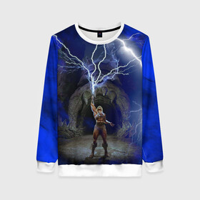 Женский свитшот 3D с принтом Masters of the Universe | He-Man (Z) в Ухте, 100% полиэстер с мягким внутренним слоем | круглый вырез горловины, мягкая резинка на манжетах и поясе, свободная посадка по фигуре | he man | masters of the universe | she ra | властелины вселенной
