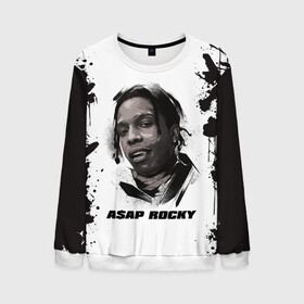 Мужской свитшот 3D с принтом АСАП | ASAP ROCKY (Z) в Ухте, 100% полиэстер с мягким внутренним слоем | круглый вырез горловины, мягкая резинка на манжетах и поясе, свободная посадка по фигуре | america | asap | asap rocky | black rap | music | rap | raper | testing | usa | америка | асап | асап роки | зарубежная музыка | музыка | музыкант | реп | репер | сша | тестин | черный реп