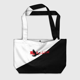 Пляжная сумка 3D Tokyo Revengers | Токийские Мстители | Logo (Z): в Ухте, 100% полиэстер | застегивается на металлическую кнопку; внутренний карман застегивается на молнию. Стенки укреплены специальным мягким материалом, чтобы защитить содержимое от несильных ударов
 | anime | logo | tokyo revengers | аниме | анимэ | лого | логотип | токийские мстители | хинаты