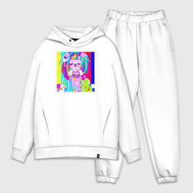 Мужской костюм хлопок OVERSIZE с принтом Тян в Ухте,  |  | аниме девочка | девочка | красочно | милая