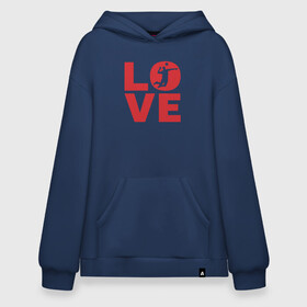Худи SuperOversize хлопок с принтом Love Volleyball в Ухте, 70% хлопок, 30% полиэстер, мягкий начес внутри | карман-кенгуру, эластичная резинка на манжетах и по нижней кромке, двухслойный капюшон
 | ball | beach | game | love | sport | volley | volleyball | волейбол | волейболист | волейболистка | гол | игра | игрок | мяч | площадка | пляж | пляжный | победа | сетка | спорт | тренер | чемпион