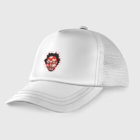 Детская кепка тракер с принтом RZA - Wu-Tang в Ухте, Козырек - 100% хлопок. Кепка - 100% полиэстер, Задняя часть - сетка | универсальный размер, пластиковая застёжка | black | cream | gza | hip hop | method man | music | new york | odb | old school | rap | rza | wu tang | wu tang clan | аудио | винил | ву тэнг | граффити | диджей | кассета | микрофон | музыка | нью йорк | пластинка | рэп | рэпер | хип хоп