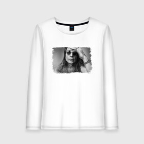 Женский лонгслив хлопок с принтом Ozzy Osbourne | Оззи Осборн (Z) в Ухте, 100% хлопок |  | black sabbath | michael osbourne | ozzy osbourne | джон майкл осборн | дум метал | оззи | оззи осборн | осборн | хард рок | хеви метал