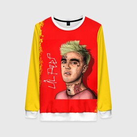 Женский свитшот 3D с принтом LIL PEEP | ЛИЛ ПИП (Z) в Ухте, 100% полиэстер с мягким внутренним слоем | круглый вырез горловины, мягкая резинка на манжетах и поясе, свободная посадка по фигуре | lil peep | lil prince | pink | зарубежная музыка | лил пип | маленький принц