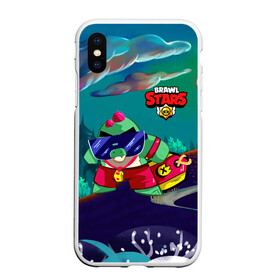 Чехол для iPhone XS Max матовый Базз Buzz Brawl Stars: в Ухте, Силикон | Область печати: задняя сторона чехла, без боковых панелей | brawl | brawl stars | brawlstars | brawl_stars | buz | buzz | баз | базз | бравл | бравлстарс | буз