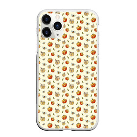 Чехол для iPhone 11 Pro матовый с принтом Яблоки и мёд в Ухте, Силикон |  | apples | art | background | bees | drawings | honey | pattern | texture | арт | мед | паттерн | пчелы | рисунки | текстура | фон | яблоки