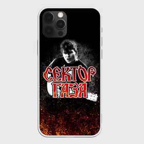 Чехол для iPhone 12 Pro с принтом Сектор Газа (Юра ХОЙ) в Ухте, силикон | область печати: задняя сторона чехла, без боковых панелей | альтернативный | газа | группа | камеди рок | клинских | мелодекламация | метал | панк | реп | рок | рэп | сг | сектор | сектор газа | синти | советский | фолк | хард | хой | хоррор | юра | юрий | юрка
