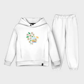 Детский костюм хлопок Oversize с принтом Духи с ромашкой в Ухте,  |  | aroma | chamomile | flower | perfume | аромат | духи | парфюм | ромашка | цветок