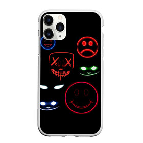 Чехол для iPhone 11 Pro матовый взгляд: в Ухте, Силикон |  | eyes | face | red | smiley | smiley face | глаза | красный | смайлики