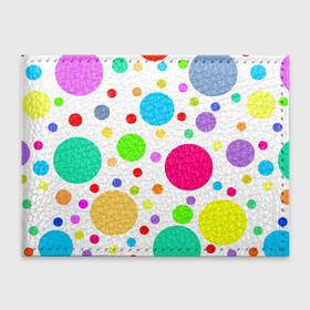 Обложка для студенческого билета Polka dot: в Ухте, натуральная кожа | Размер: 11*8 см; Печать на всей внешней стороне | dotted | в горошек | зелёный | красный | разноцветный | синий | узор