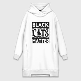 Платье-худи хлопок с принтом Black Cats Matter в Ухте,  |  | animal | cat | cute | kitty | meow | друг | животные | киска | кися | китти | кот | котенок | котик | котэ | кошечка | кошка | мур | мяу | питомец