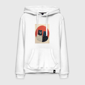 Мужская толстовка хлопок с принтом Коты в маске в Ухте, френч-терри, мягкий теплый начес внутри (100% хлопок) | карман-кенгуру, эластичные манжеты и нижняя кромка, капюшон с подкладом и шнурком | Тематика изображения на принте: cat | арт | домашние животные | животные | звери | кот | коты | котята | кошечки | кошки | макси | маска