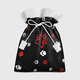 Подарочный 3D мешок Большая лапа: в Ухте, 100% полиэстер | Размер: 29*39 см | большая лапа | лапа | отпечатки | отпечаток | след | следы | узор