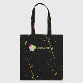 Шоппер 3D с принтом Симпл Димпл - Гранж в Ухте, 100% полиэстер | Плотность: 200 г/м2; Размер: 34×35 см; Высота лямок: 30 см | 2021 | anti | dimple | fidget | pop it | popit | simple | simpledimple | stress | trend | trends | анти | гранж | димпл | поп ит | симпл | симпл димпл | стресс | тренд | тренды | фиджет