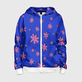 Детская толстовка 3D на молнии Цветочки рисованные: в Ухте, 100% полиэстер |  манжеты и пояс оформлены широкой мягкой резинкой, двухслойный капюшон со шнурком для регулировки, спереди карманы и застежка-молния
 | fashion | flower | девушкам | детская | детям | мода | ромашки | фэшн | цветок | цветочки | цветы
