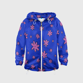 Детская ветровка 3D Цветочки рисованные: в Ухте, 100% полиэстер | подол и капюшон оформлены резинкой с фиксаторами, по бокам два кармана без застежек, один потайной карман на груди | fashion | flower | девушкам | детская | детям | мода | ромашки | фэшн | цветок | цветочки | цветы