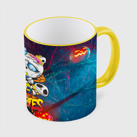 Кружка с полной запечаткой с принтом Hello Zombies в Ухте, керамика | ёмкость 330 мл | hello kitty | hello zombies | зомбак | зомби | китти | ужасы | хеллоуин | хэллоуин