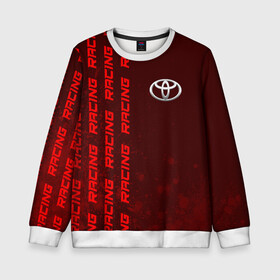 Детский свитшот 3D с принтом Тойота - Pro Racing (Паттерн) в Ухте, 100% полиэстер | свободная посадка, прямой крой, мягкая тканевая резинка на рукавах и понизу свитшота | auto | camry | corolla | cruiser | land | logo | moto | pro | racing | rav | supra | toyota | авенсис | авто | автомобиль | камри | королла | крузер | ленд | лого | логотип | логотипы | марка | мото | паттерн | рав | символ | тойота | шильдик