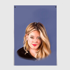 Постер Хилари Дафф: в Ухте, 100% бумага
 | бумага, плотность 150 мг. Матовая, но за счет высокого коэффициента гладкости имеет небольшой блеск и дает на свету блики, но в отличии от глянцевой бумаги не покрыта лаком | актриса | блондинка | глаза | девушка | красный | лето | лицо | музыка | певица | песни | портрет | сериал | улыбка | фанарт | хилари дафф