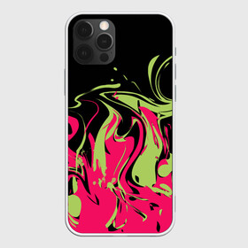 Чехол для iPhone 12 Pro Max с принтом Черно малиновый абстрактный  в Ухте, Силикон |  | волны | всплеск | оливковый | популярный | современный | черный и красный