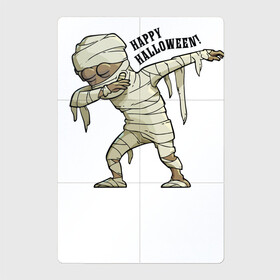 Магнитный плакат 2Х3 с принтом Happy Halloween в Ухте, Полимерный материал с магнитным слоем | 6 деталей размером 9*9 см | dab | gesture | halloween | holiday | mummy | жест | мумия | праздник | хэллоуин