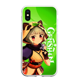 Чехол для iPhone XS Max матовый Genshin Impact, Саю: в Ухте, Силикон | Область печати: задняя сторона чехла, без боковых панелей | genshin impact | sayu | анемо | геншин импакт | игры | персонажи | саю