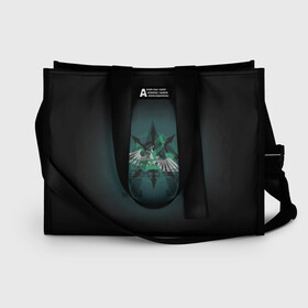 Сумка-шоппер 3D с принтом Hydra dominatus в Ухте, 100% полиэстер | застегивается на металлическую кнопку; внутренний карман застегивается на молнию. Стенки укреплены специальным мягким материалом, чтобы защитить содержимое от несильных ударов
 | games workshop | warhammer40000 | альфа | легион | орёл