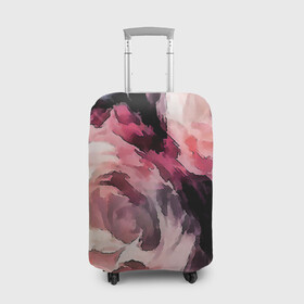 Чехол для чемодана 3D с принтом Абстрактные розы  в Ухте, 86% полиэфир, 14% спандекс | двустороннее нанесение принта, прорези для ручек и колес | абстрактные цветы | абстрактный | букет роз | модный | молодежный | розы | современный | текстура | цветочный