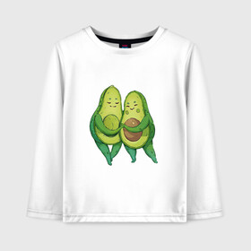 Детский лонгслив хлопок Парочка авокадо: в Ухте, 100% хлопок | круглый вырез горловины, полуприлегающий силуэт, длина до линии бедер | авокадо | арт | милая парочка | мило | милота | парочка | рисунок | свежие фрукты | свежий продукт | свежий фрукт | фрукт | фрукты