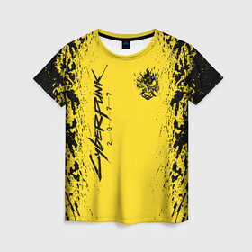 Женская футболка 3D с принтом CYBERPUNK 2077 | КИБЕРПАНК 2077 в Ухте, 100% полиэфир ( синтетическое хлопкоподобное полотно) | прямой крой, круглый вырез горловины, длина до линии бедер | cd project red | cyberpunk 2077 | demon | keanu reeves | maelstrom | militech | quadra | samurai | smile | trauma | trauma team | демон | киану ривз | киберпанк 2077 | милитех | самурай | смайл