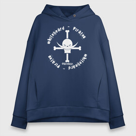 Женское худи Oversize хлопок с принтом Пираты Белоуса One Piece в Ухте, френч-терри — 70% хлопок, 30% полиэстер. Мягкий теплый начес внутри —100% хлопок | боковые карманы, эластичные манжеты и нижняя кромка, капюшон на магнитной кнопке | anime | manga | one piece | whitebeard pirates | аниме | большой куш | ван пис | вон пис | гол д. эйс | король пиратов | кости | лого | логотип | манга | пират | пираты белой бороды | пираты белоуса | портгас д. эйс | уон пис