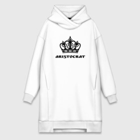 Платье-худи хлопок с принтом Аристократ в Ухте,  |  | aristocrat | аристократ | король | корона | царь