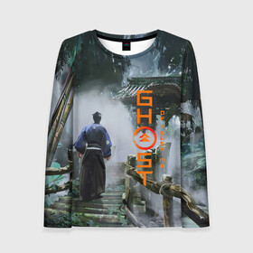 Женский лонгслив 3D с принтом Деревня | Призрак Цусима (Z) в Ухте, 100% полиэстер | длинные рукава, круглый вырез горловины, полуприлегающий силуэт | game | ghost of tsushim | jin sakai | ninja | samurai | the ghost of tsushima | буке | вакидзаси | воин | вояк | дайсё | дзин сакай | иайто | игра | катана | кодати | мононофу | мститель | мушя | ниндзя | нодати | одати | призрак цусимы | с