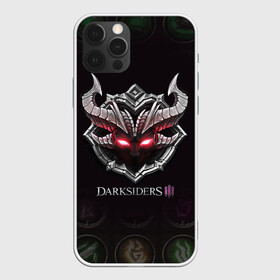 Чехол для iPhone 12 Pro Max с принтом Руны | Darksiders 3 (Z) в Ухте, Силикон |  | azrael | darksiders | darksiders 2 | darksiders 3 | griever | silitha | tiamat | ulthane | vulgrim | wrath of war | всадник апокалипсиса | гнев войны | обугленный совет | руина | ультэйн | чёрный молот