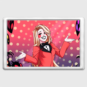 Магнит 45*70 с принтом Милая Чарли в Ухте, Пластик | Размер: 78*52 мм; Размер печати: 70*45 | charley | hazbin hotel | мульт | мультфильм | отель хазбин | чарли