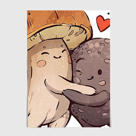 Постер Боровик и шампиньон: в Ухте, 100% бумага
 | бумага, плотность 150 мг. Матовая, но за счет высокого коэффициента гладкости имеет небольшой блеск и дает на свету блики, но в отличии от глянцевой бумаги не покрыта лаком | арт | белый | белый грипп | боровик | гриб | грибочек | грибы | мило | милота | рисунок | свежие грибы | свежий гриб | свежий продукт | шампиньон