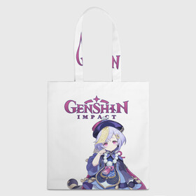 Шоппер 3D ЦИ ЦИ | ГЕНШИН: в Ухте, 100% полиэстер | Плотность: 200 г/м2; Размер: 34×35 см; Высота лямок: 30 см | anime | game | аезер | аниме | геншин | дилюк | игра | импакт | итэр | кли | люмин | молитва | паймон | сян лин | сяо лин | тейват | ци ци | чун юнь