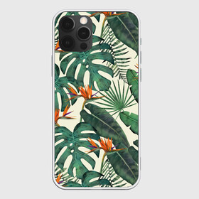 Чехол для iPhone 12 Pro Max с принтом Тропический паттерн в Ухте, Силикон |  | Тематика изображения на принте: азия | акварель | акварельный | банановые листья | ботанический | винтажный | зеленый | иллюстрация | лес | летний | лето | монстера | оранжевый | отпуск | пальмовые листья | стрелиция | тропики