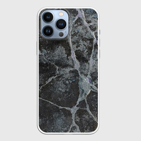 Чехол для iPhone 13 Pro Max с принтом Лунный камень в Ухте,  |  | Тематика изображения на принте: art | бетон | булыжник | луна | текстура | трещина