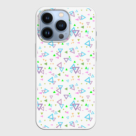 Чехол для iPhone 13 Pro с принтом Детский абстрактный узор в Ухте,  |  | геометрические фигуры | детский | малышам | разноцветные треугольники | ретро