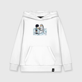 Детская толстовка хлопок с принтом Maradona & God в Ухте, 100% хлопок | Круглый горловой вырез, эластичные манжеты, пояс, капюшен | argentina | diego | football | maradona | messi | аргентина | гол | диего | игрок | марадона | месси | мяч | рука бога | спорт | футбол | футболист | чемпион