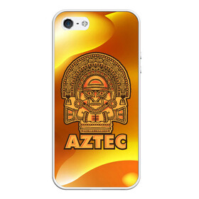 Чехол для iPhone 5/5S матовый Aztec Ацтеки: в Ухте, Силикон | Область печати: задняя сторона чехла, без боковых панелей | ацтеки | ацтекская империя | индеец | индейцы | символ | фигурка