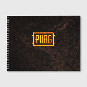 Альбом для рисования с принтом PUBG | ПАБГ NEON в Ухте, 100% бумага
 | матовая бумага, плотность 200 мг. | Тематика изображения на принте: battlegrounds | neon | playerunknowns | pubg | згип | игра | компьютерная игра | неон | пабг | пубг | шутер