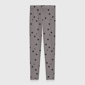 Леггинсы 3D с принтом Звёзды На коричневом Фоне в Ухте, 80% полиэстер, 20% эластан | Эластичный пояс, зауженные к низу, низкая посадка | black | brown | in the top | in the trend | romance | small | star | stars | student | youth | в топе | в тренде | звезда | звездочки | коричневый | мелкие | молодежь | романтика | студент | черный