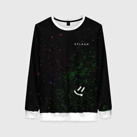 Женский свитшот 3D с принтом Цель для ликвидации в Ухте, 100% полиэстер с мягким внутренним слоем | круглый вырез горловины, мягкая резинка на манжетах и поясе, свободная посадка по фигуре | брызги краски | метка на спине | отмеченный для устранения | разноцветные капли | улыбающийся смайл