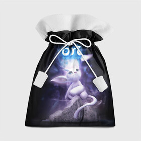 Подарочный 3D мешок с принтом Ori  в Ухте, 100% полиэстер | Размер: 29*39 см | adventure | computer game | ori | ori and the will of the wisps | spirit of the forest | дух леса | компьютерная игра | ори | ори и блуждающие огоньки | приключения